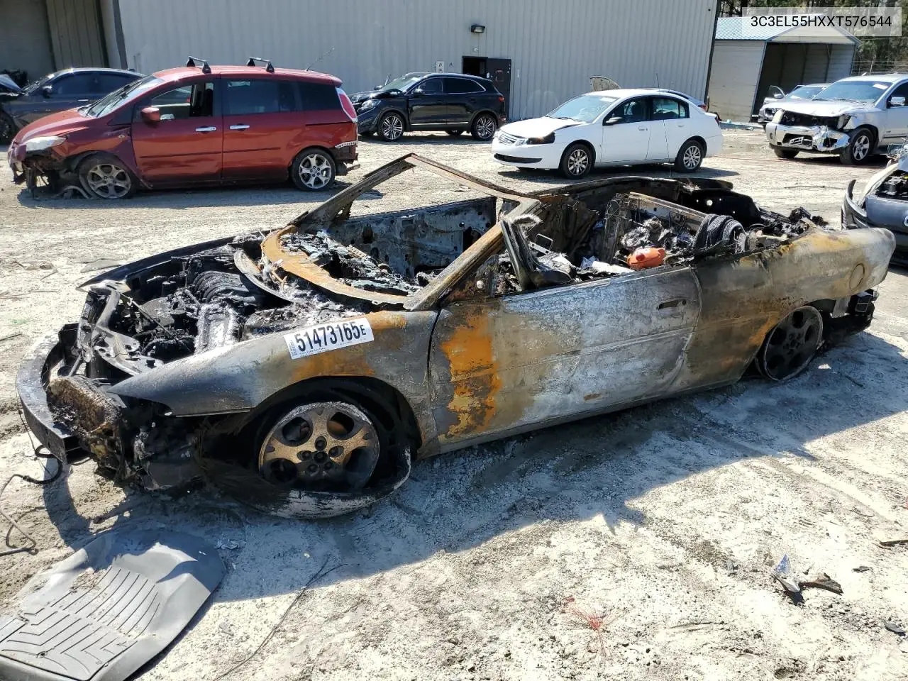 1999 Chrysler Sebring Jxi VIN: 3C3EL55HXXT576544 Lot: 51473165
