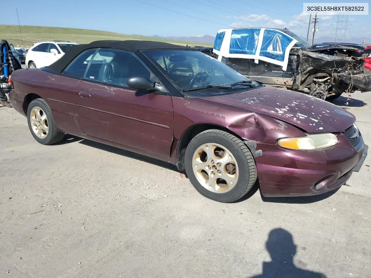 1999 Chrysler Sebring Jxi VIN: 3C3EL55H8XT582522 Lot: 54484535