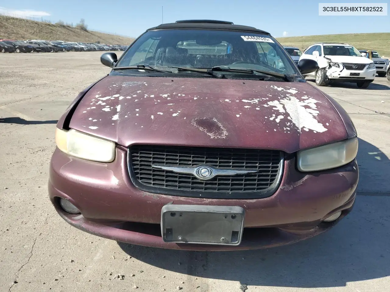 1999 Chrysler Sebring Jxi VIN: 3C3EL55H8XT582522 Lot: 54484535