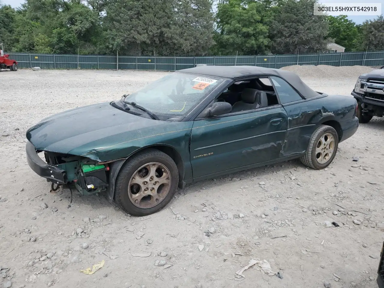 1999 Chrysler Sebring Jxi VIN: 3C3EL55H9XT542918 Lot: 62585595