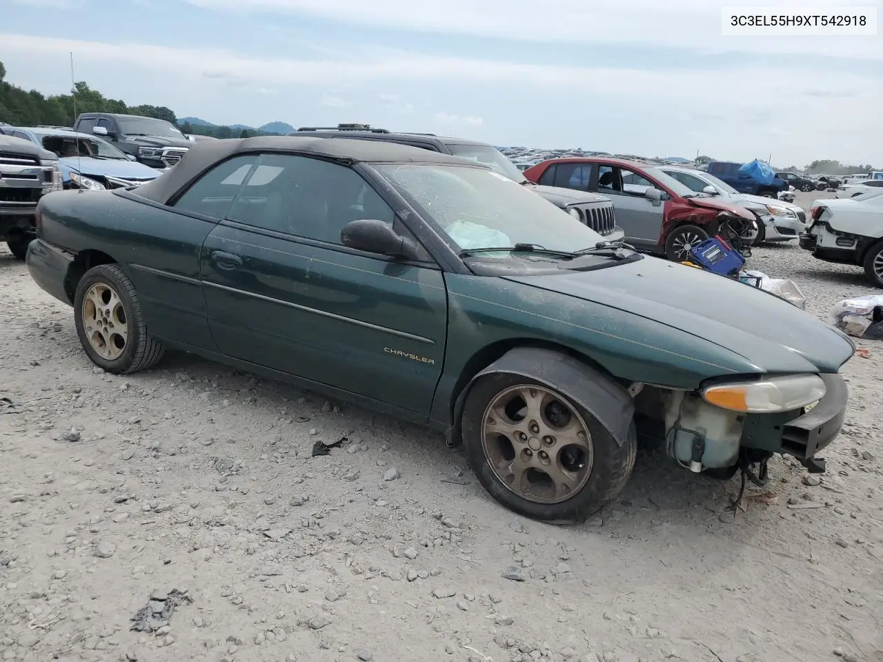 1999 Chrysler Sebring Jxi VIN: 3C3EL55H9XT542918 Lot: 62585595