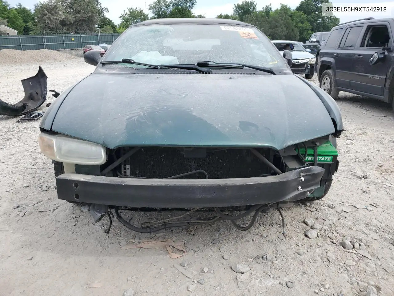 1999 Chrysler Sebring Jxi VIN: 3C3EL55H9XT542918 Lot: 62585595