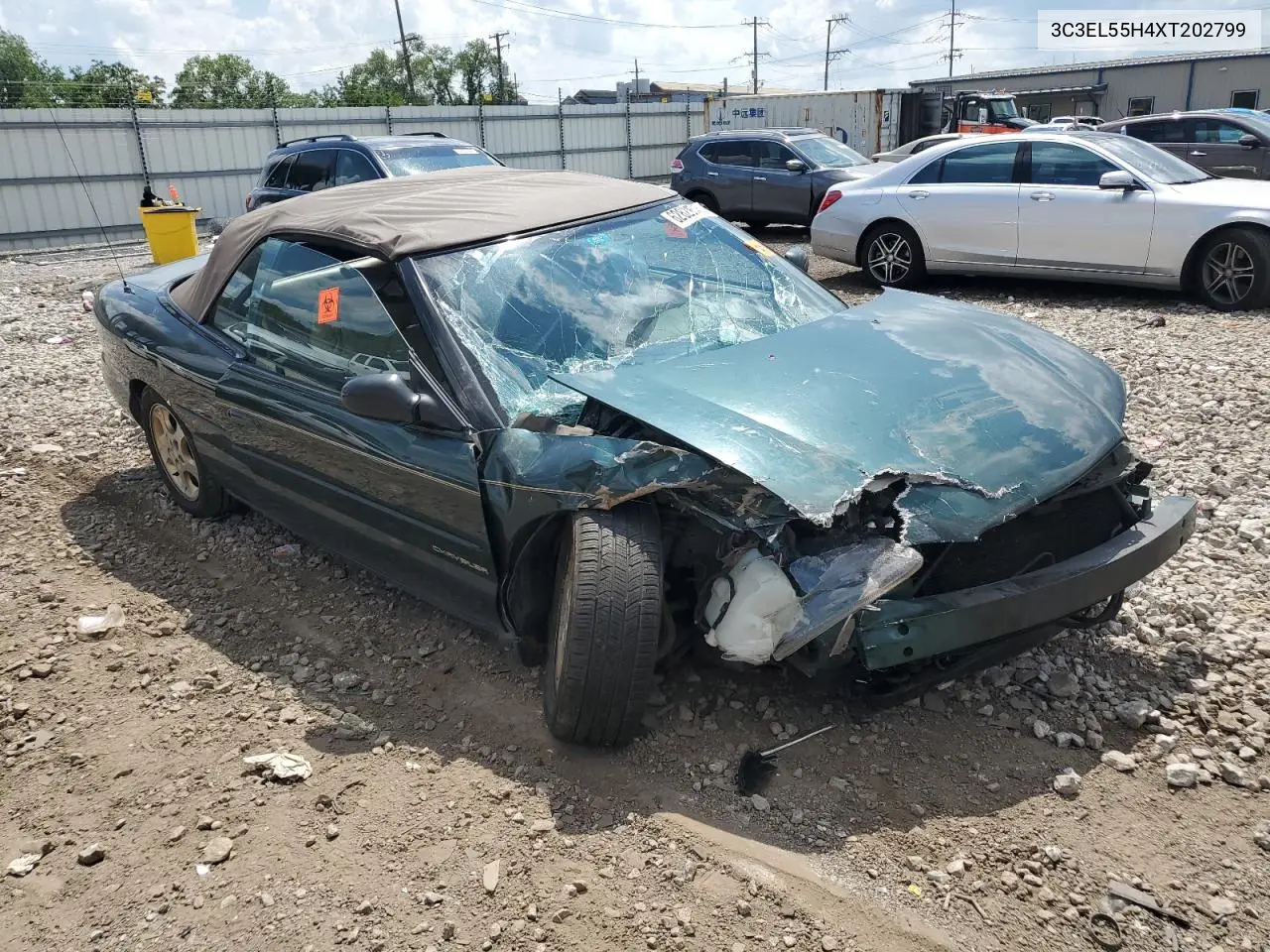 1999 Chrysler Sebring Jxi VIN: 3C3EL55H4XT202799 Lot: 62829545