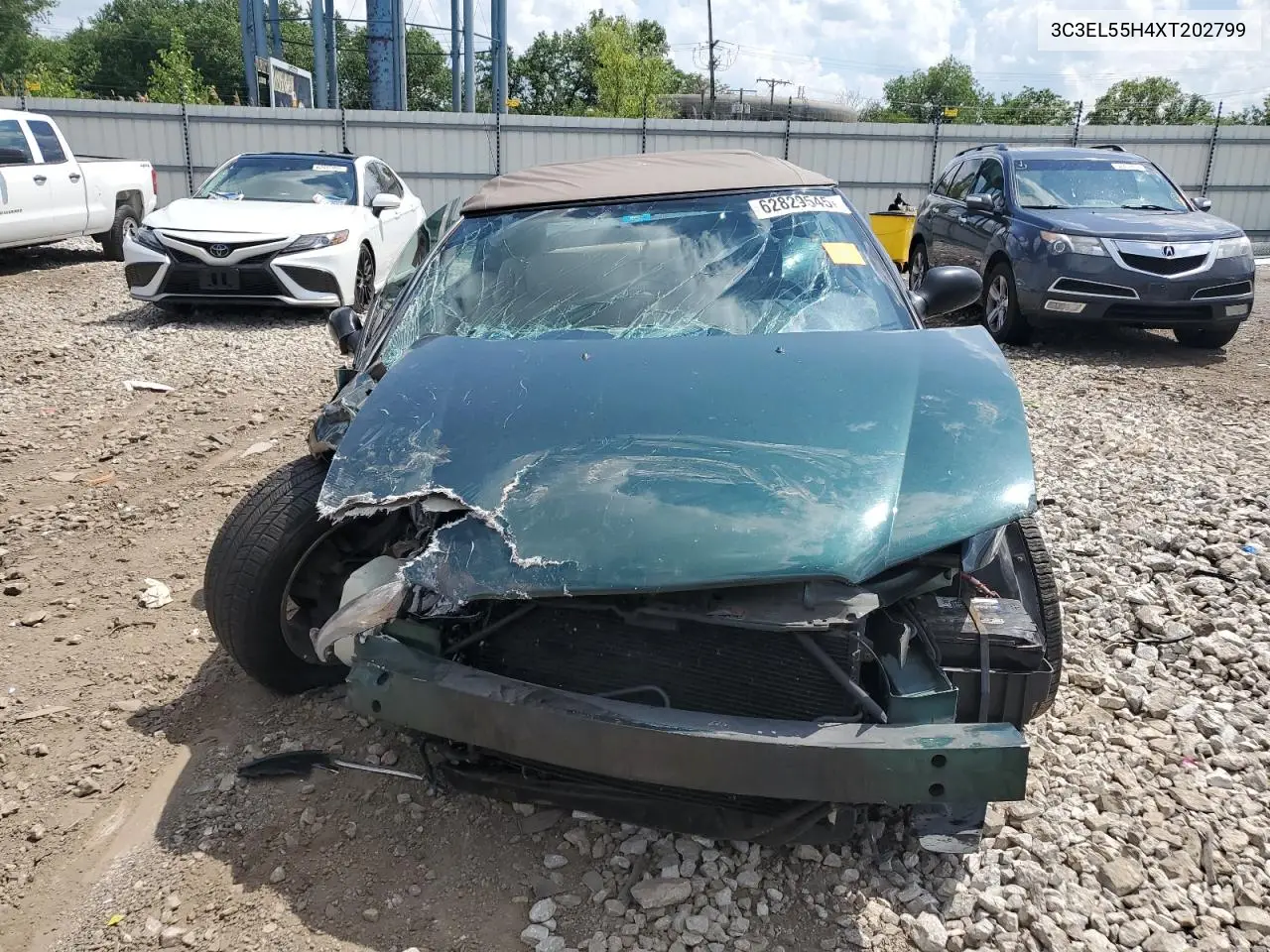 1999 Chrysler Sebring Jxi VIN: 3C3EL55H4XT202799 Lot: 62829545
