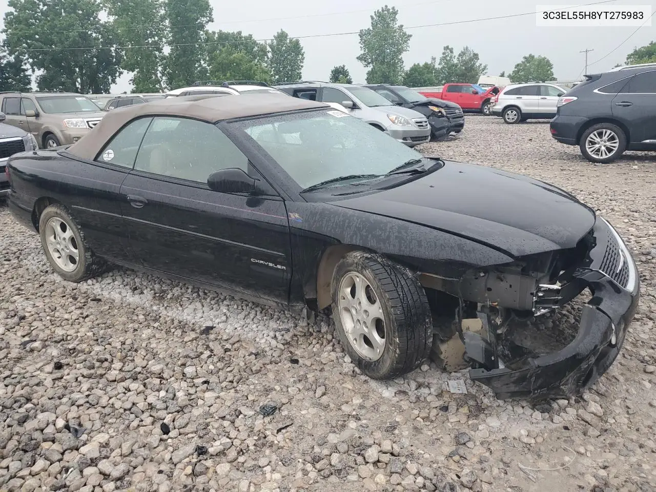 2000 Chrysler Sebring Jxi VIN: 3C3EL55H8YT275983 Lot: 61361665