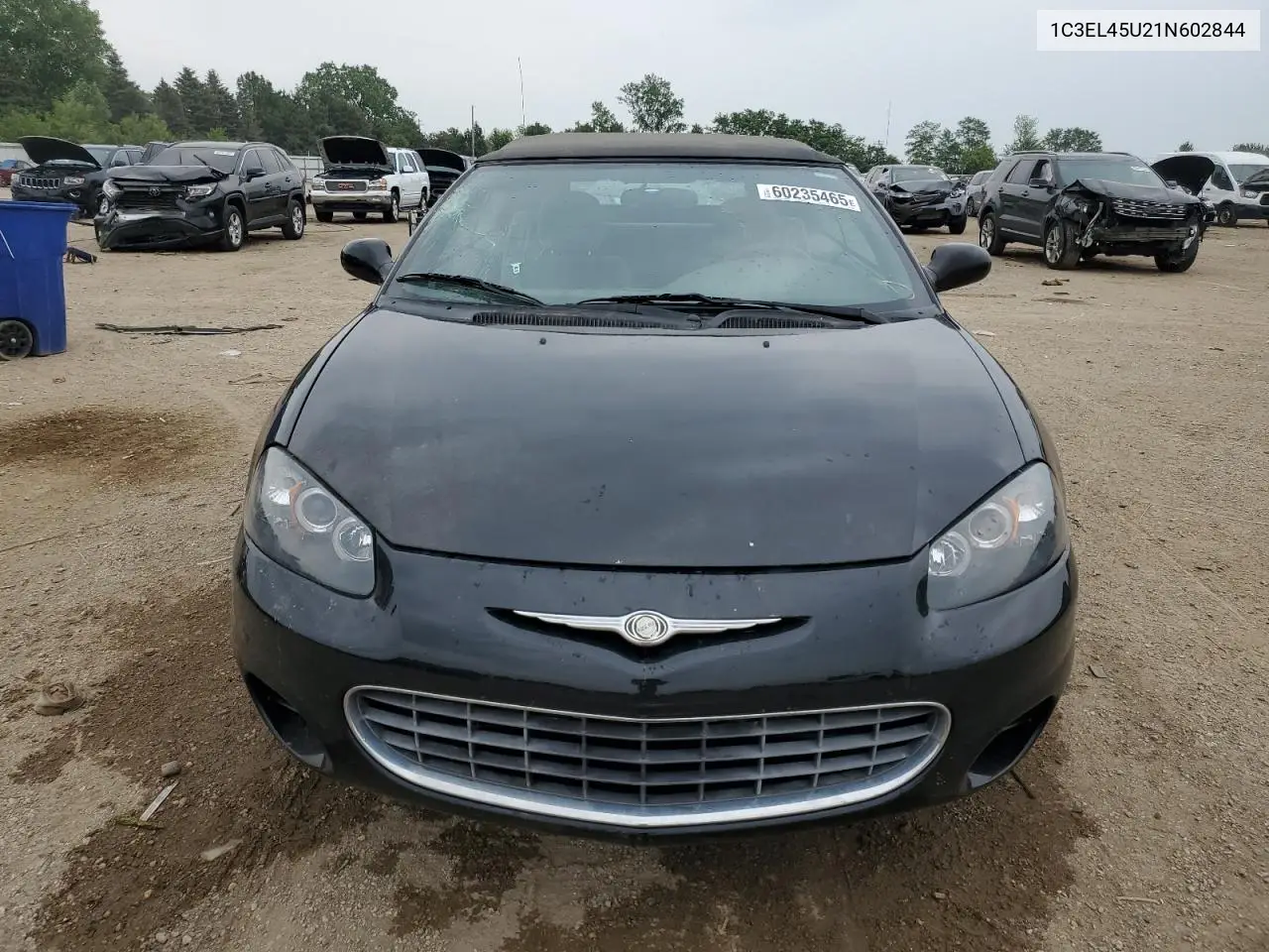 2001 Chrysler Sebring Lx VIN: 1C3EL45U21N602844 Lot: 60235465