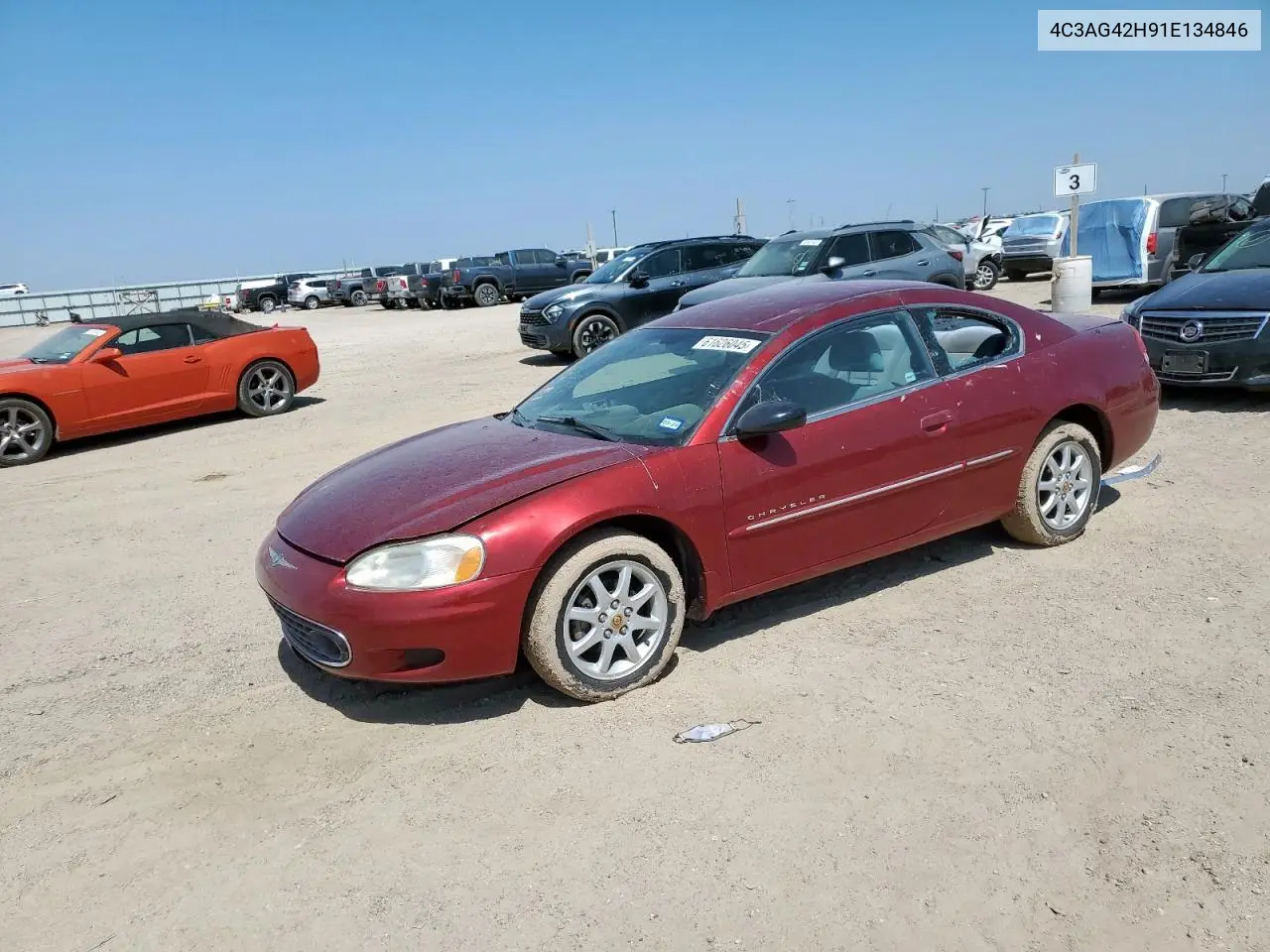 2001 Chrysler Sebring Lx VIN: 4C3AG42H91E134846 Lot: 61626045