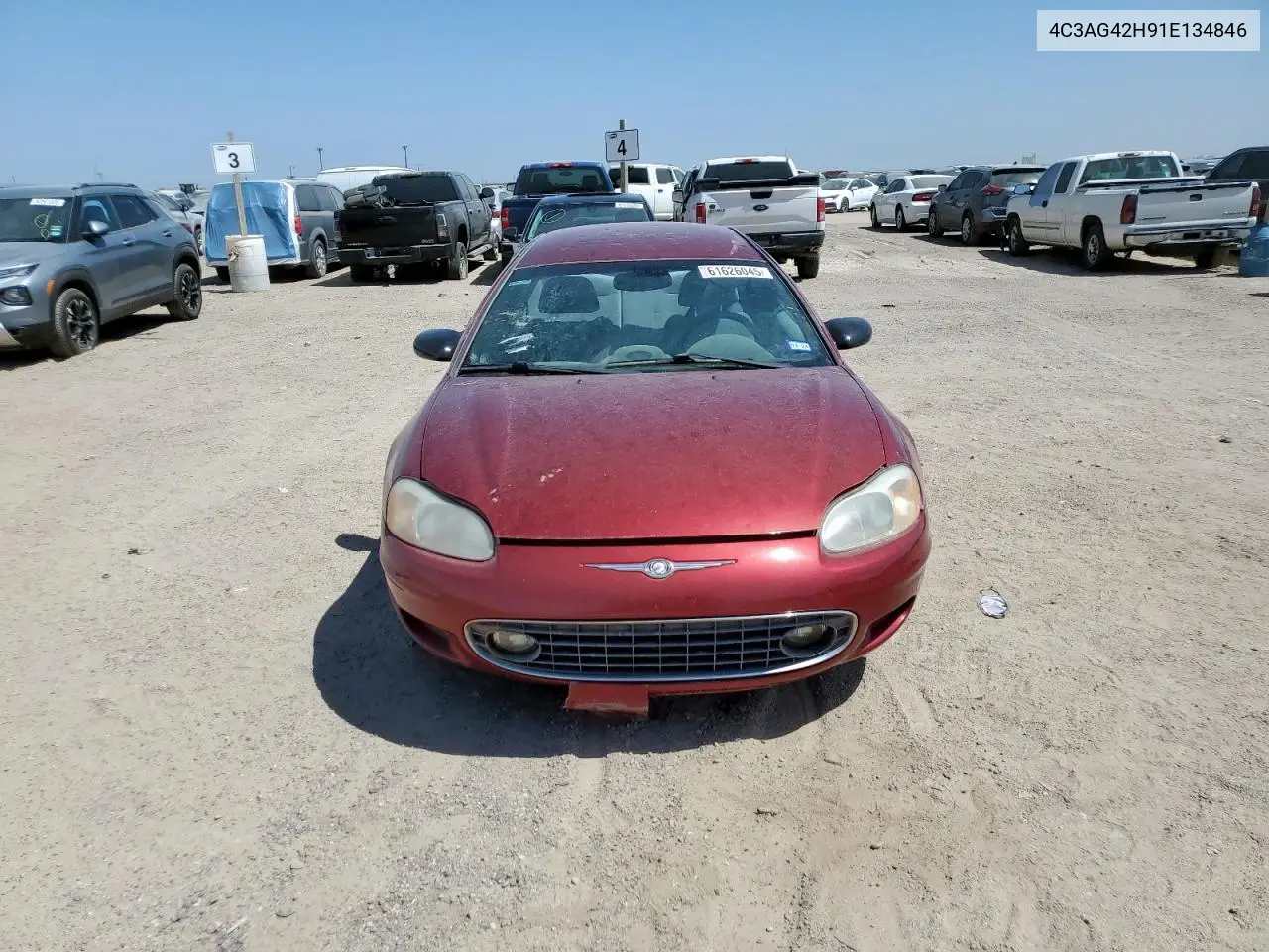 2001 Chrysler Sebring Lx VIN: 4C3AG42H91E134846 Lot: 61626045