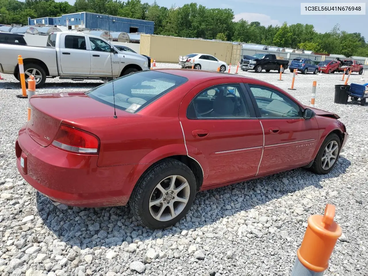 2001 Chrysler Sebring Lxi VIN: 1C3EL56U41N676948 Lot: 62858175