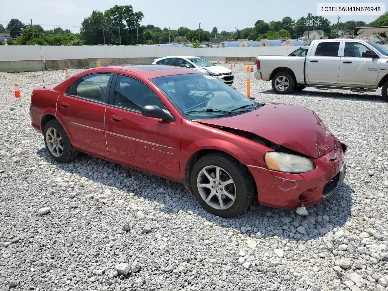 2001 Chrysler Sebring Lxi VIN: 1C3EL56U41N676948 Lot: 62858175