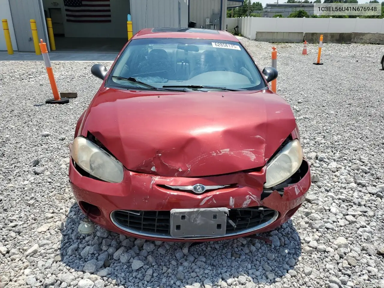 2001 Chrysler Sebring Lxi VIN: 1C3EL56U41N676948 Lot: 62858175