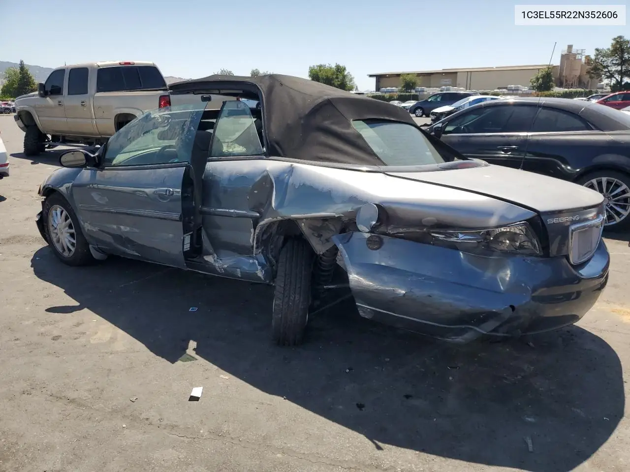 2002 Chrysler Sebring Lxi VIN: 1C3EL55R22N352606 Lot: 58431625