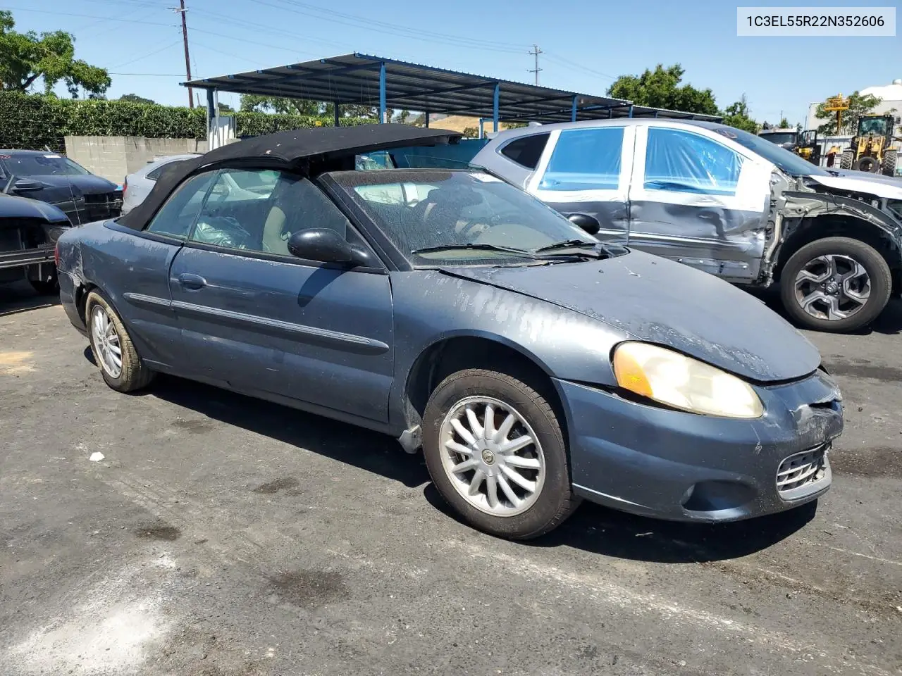 2002 Chrysler Sebring Lxi VIN: 1C3EL55R22N352606 Lot: 58431625