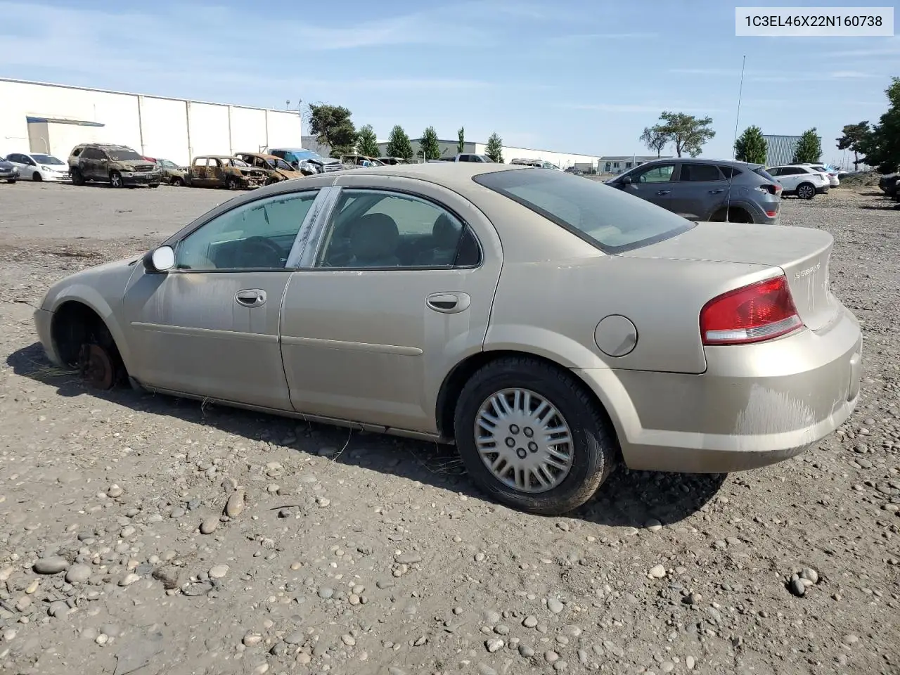 2002 Chrysler Sebring Lx VIN: 1C3EL46X22N160738 Lot: 60924715