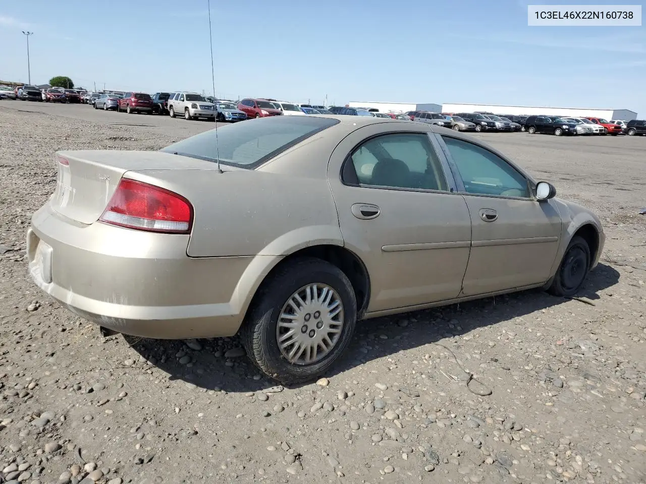 2002 Chrysler Sebring Lx VIN: 1C3EL46X22N160738 Lot: 60924715