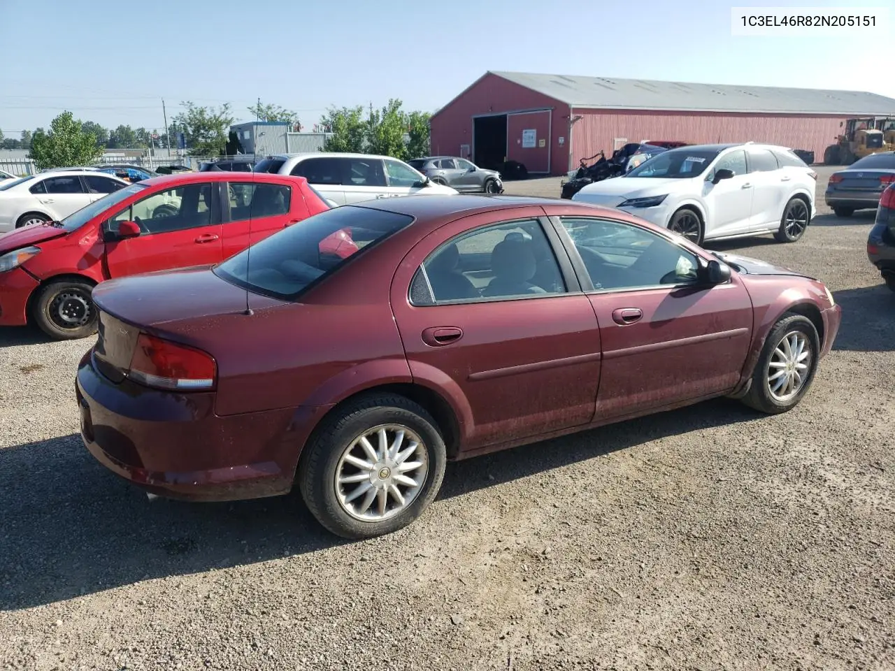 2002 Chrysler Sebring Lx VIN: 1C3EL46R82N205151 Lot: 61896945