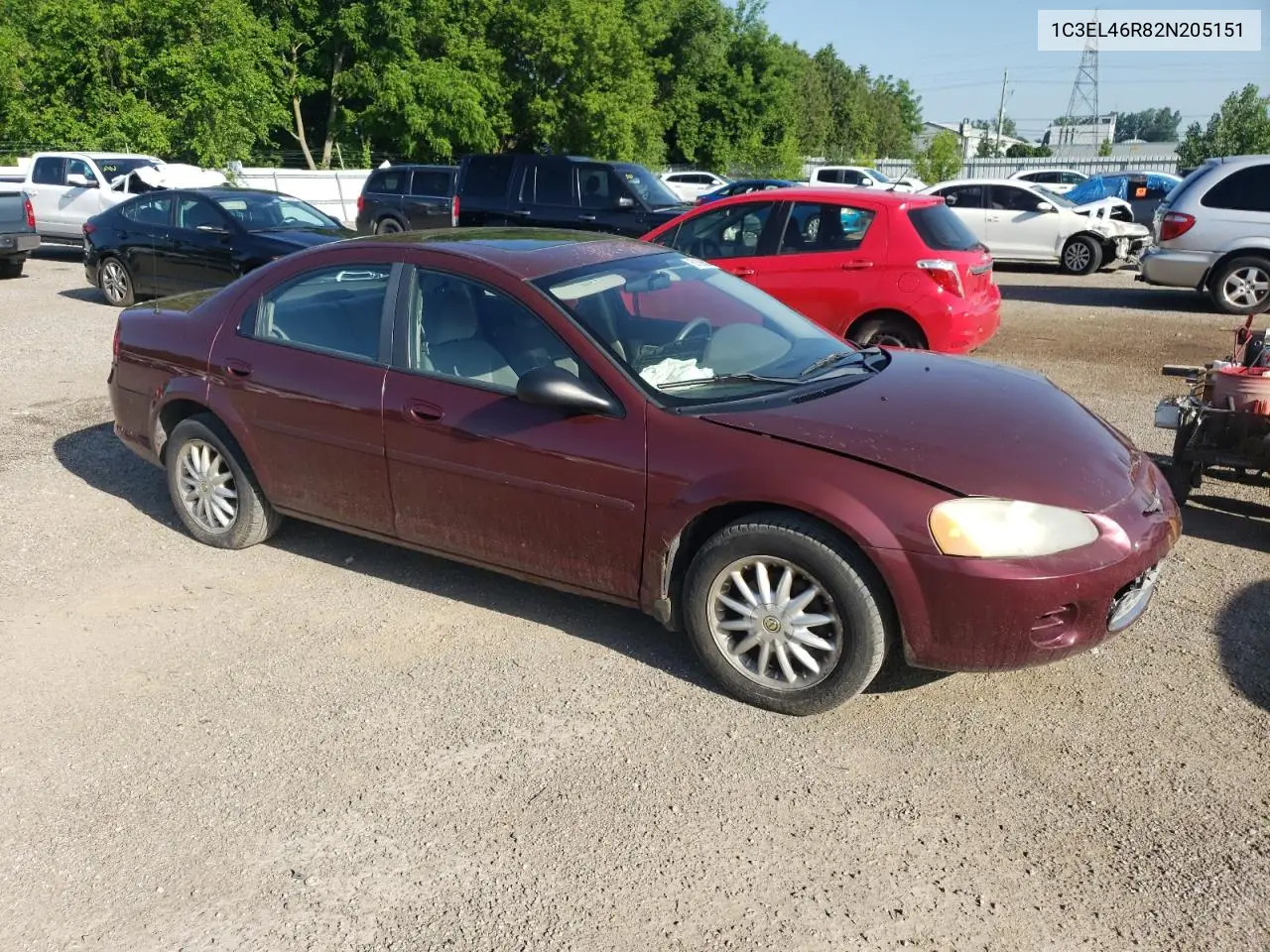 2002 Chrysler Sebring Lx VIN: 1C3EL46R82N205151 Lot: 61896945