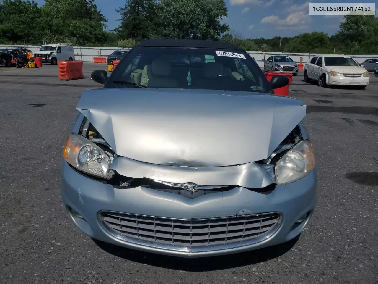 2002 Chrysler Sebring Limited VIN: 1C3EL65R02N174152 Lot: 62516645