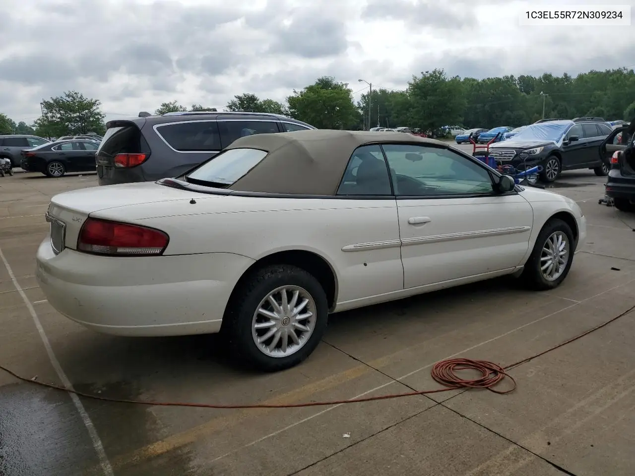 2002 Chrysler Sebring Lxi VIN: 1C3EL55R72N309234 Lot: 63203455