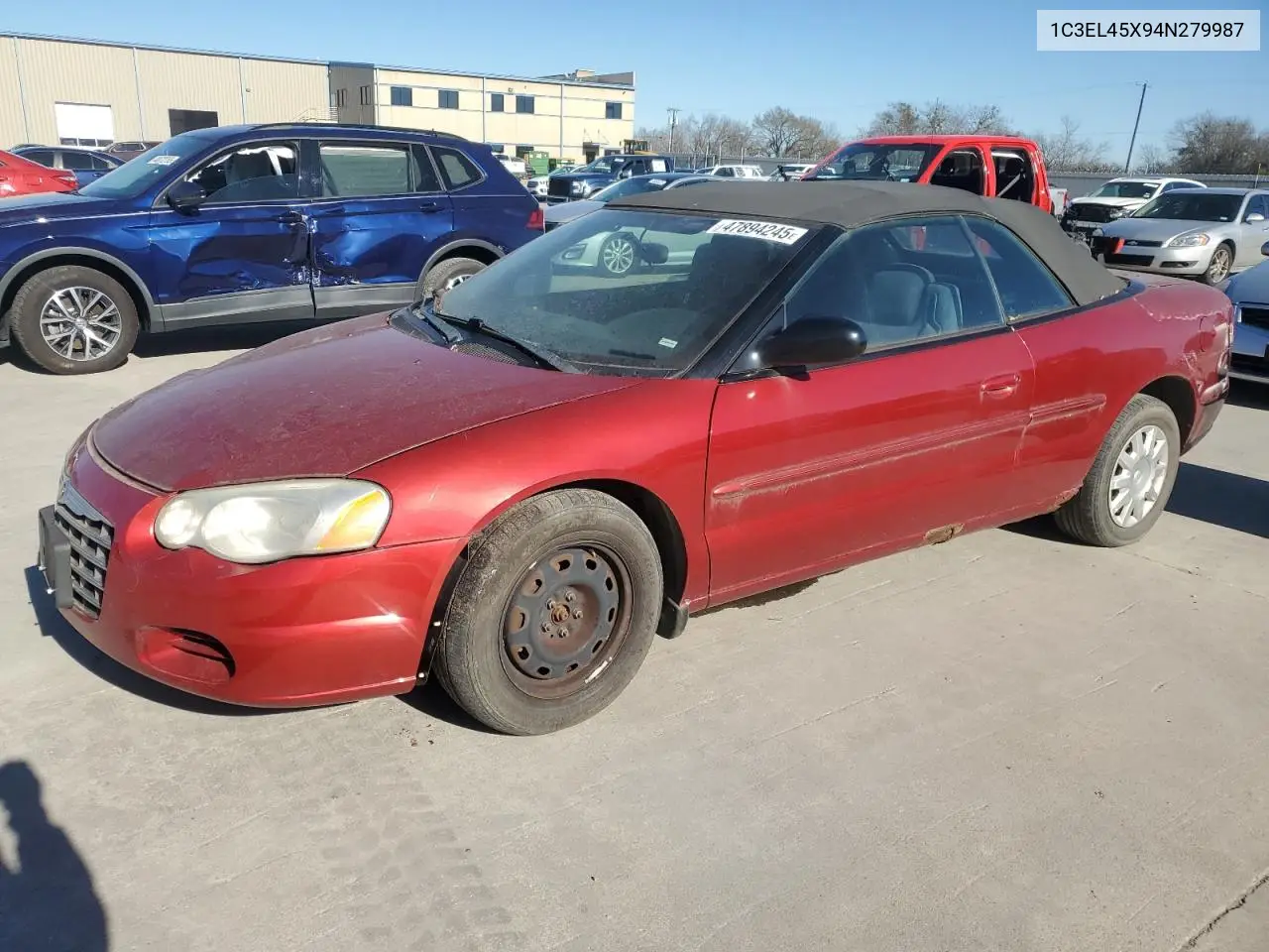 2004 Chrysler Sebring Lx VIN: 1C3EL45X94N279987 Lot: 47894245