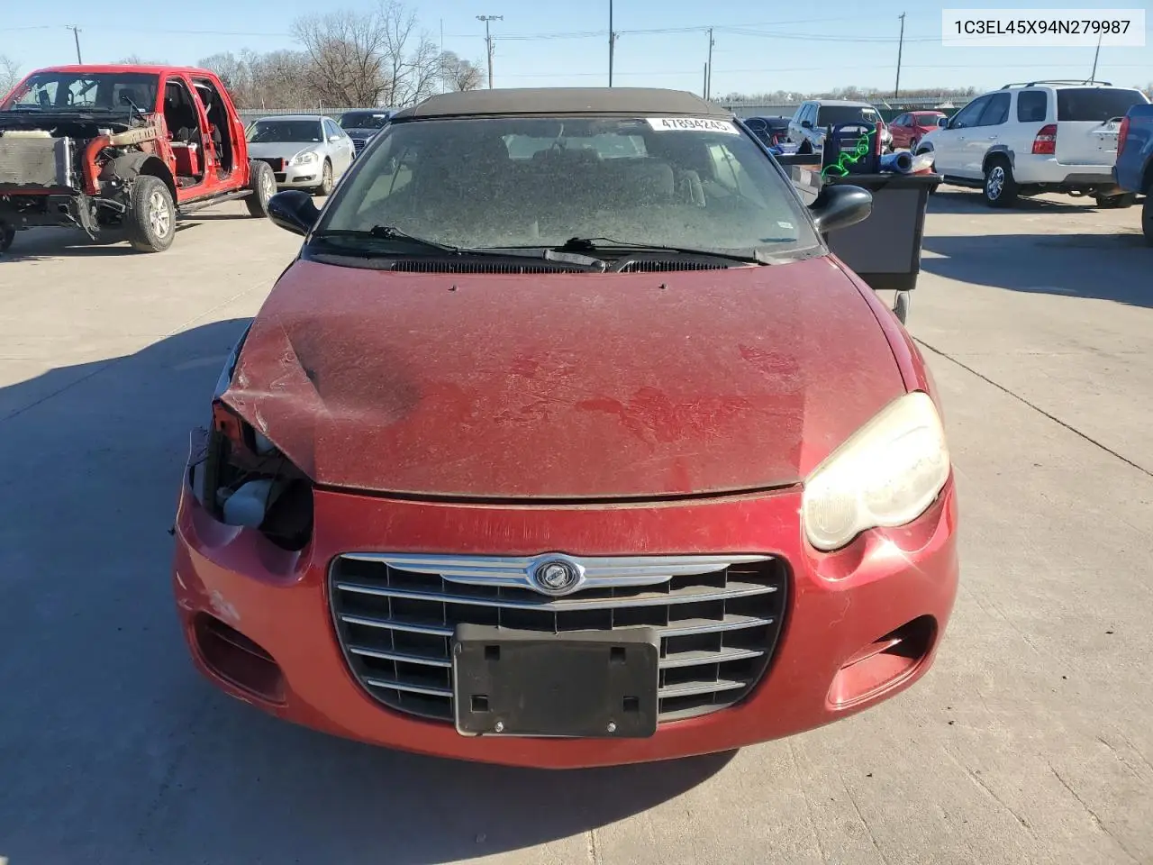 2004 Chrysler Sebring Lx VIN: 1C3EL45X94N279987 Lot: 47894245