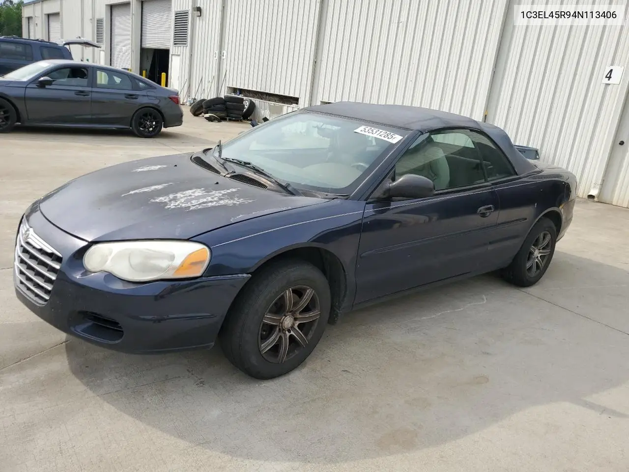 2004 Chrysler Sebring Lx VIN: 1C3EL45R94N113406 Lot: 53531285