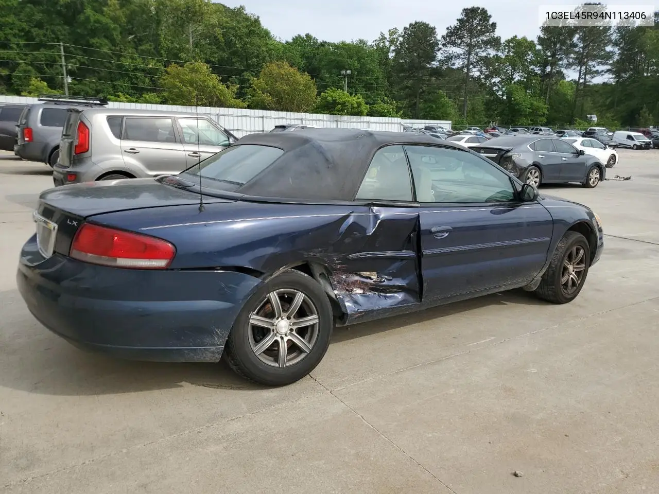 2004 Chrysler Sebring Lx VIN: 1C3EL45R94N113406 Lot: 53531285