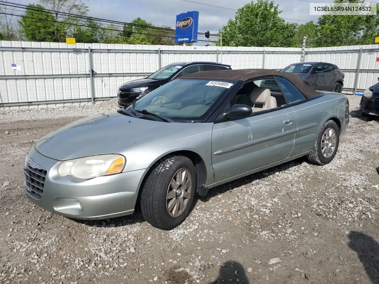 2004 Chrysler Sebring Limited VIN: 1C3EL65R94N124532 Lot: 54934805