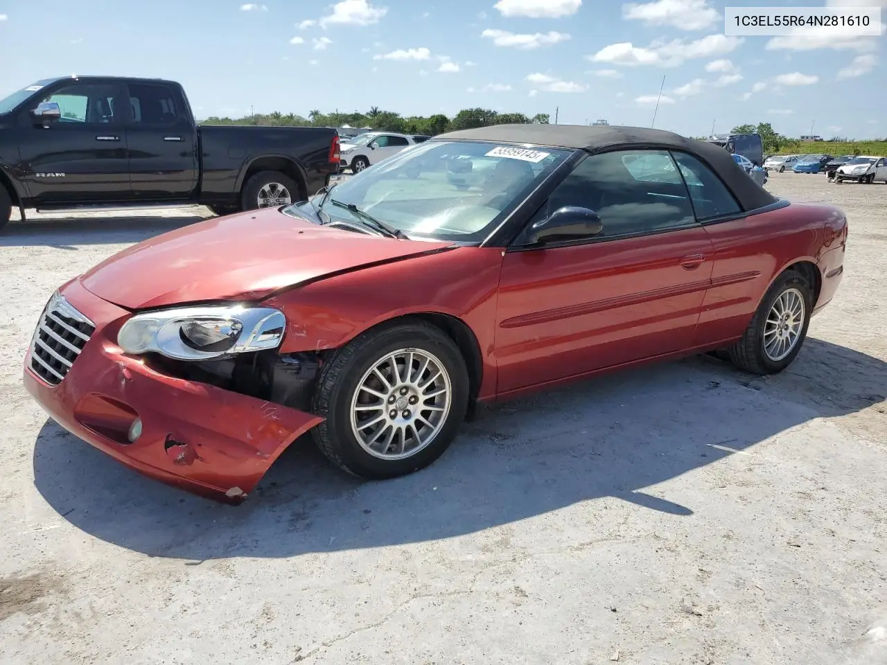2004 Chrysler Sebring Lxi VIN: 1C3EL55R64N281610 Lot: 55959145