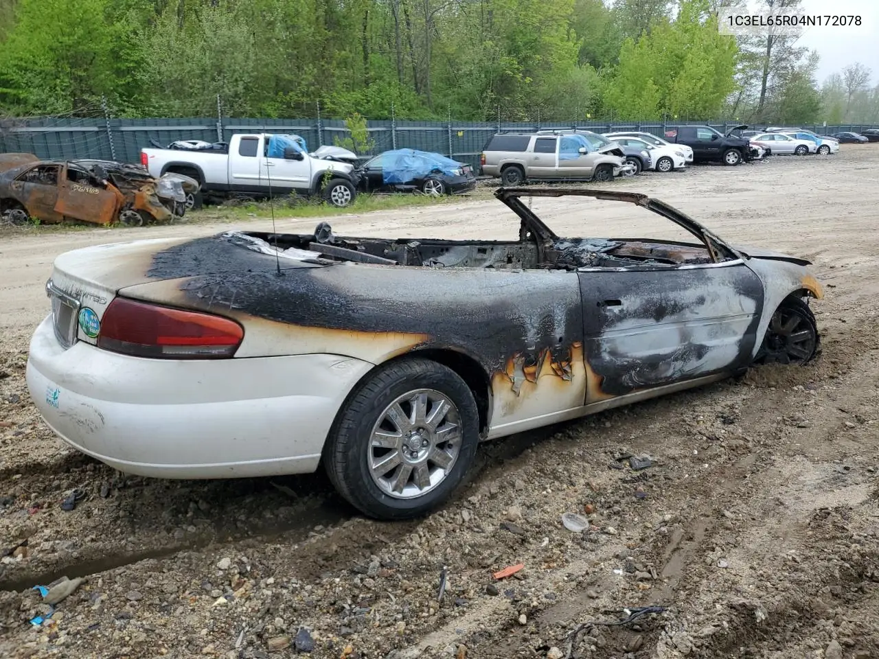 2004 Chrysler Sebring Limited VIN: 1C3EL65R04N172078 Lot: 57158325