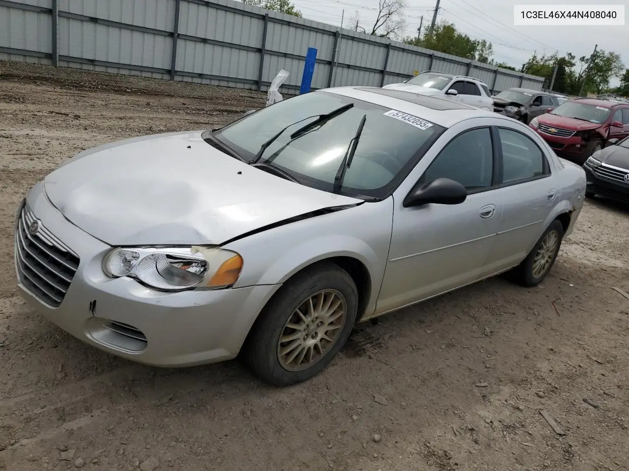 2004 Chrysler Sebring Lx VIN: 1C3EL46X44N408040 Lot: 57432055
