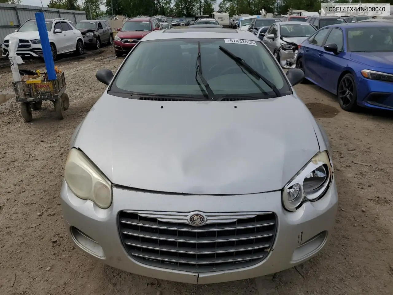 2004 Chrysler Sebring Lx VIN: 1C3EL46X44N408040 Lot: 57432055