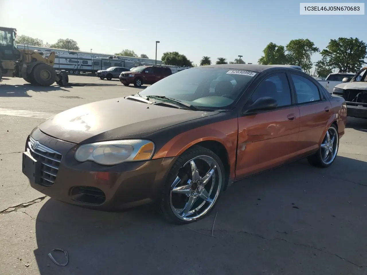 2005 Chrysler Sebring VIN: 1C3EL46J05N670683 Lot: 52030995