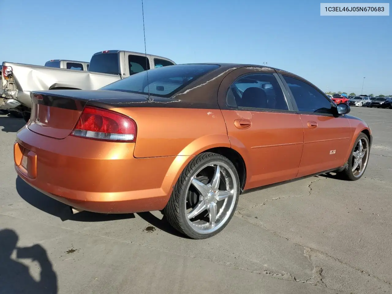 2005 Chrysler Sebring VIN: 1C3EL46J05N670683 Lot: 52030995