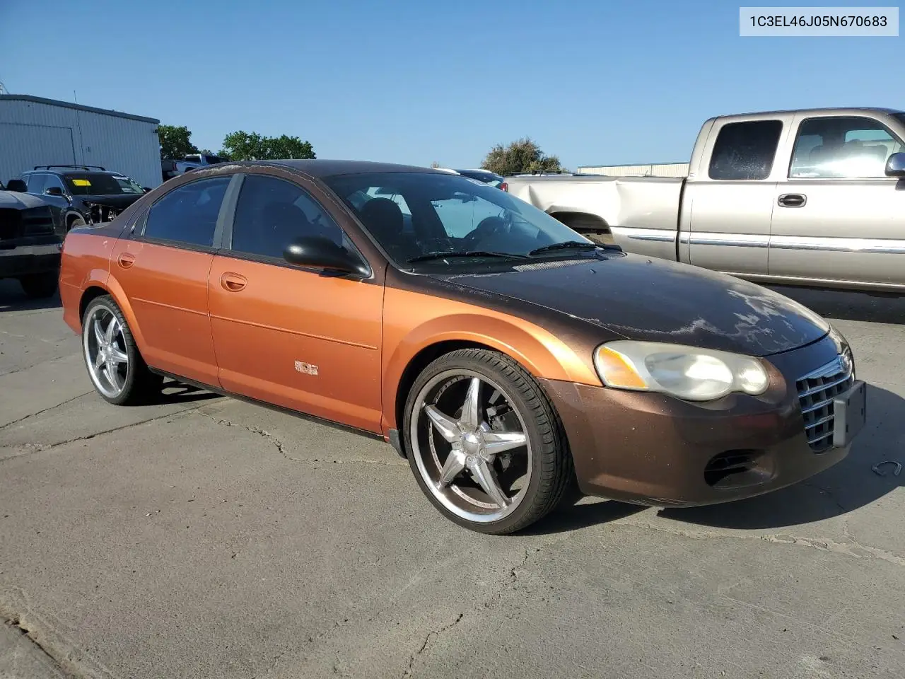 2005 Chrysler Sebring VIN: 1C3EL46J05N670683 Lot: 52030995