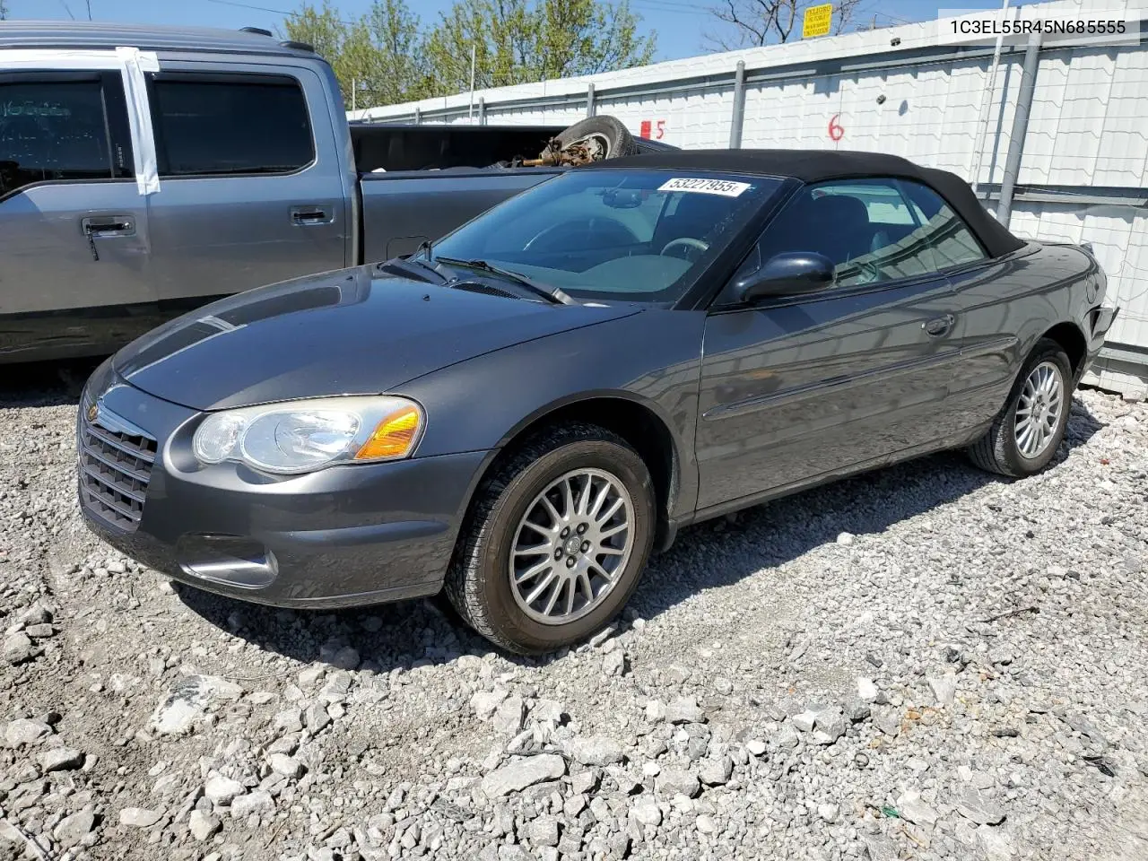 2005 Chrysler Sebring Touring VIN: 1C3EL55R45N685555 Lot: 53227955