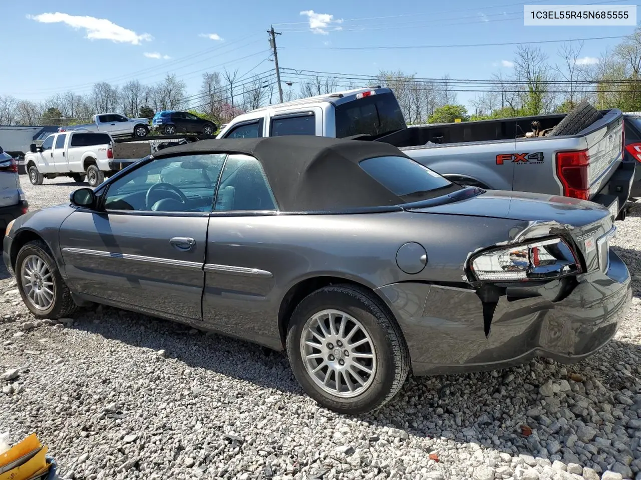 2005 Chrysler Sebring Touring VIN: 1C3EL55R45N685555 Lot: 53227955