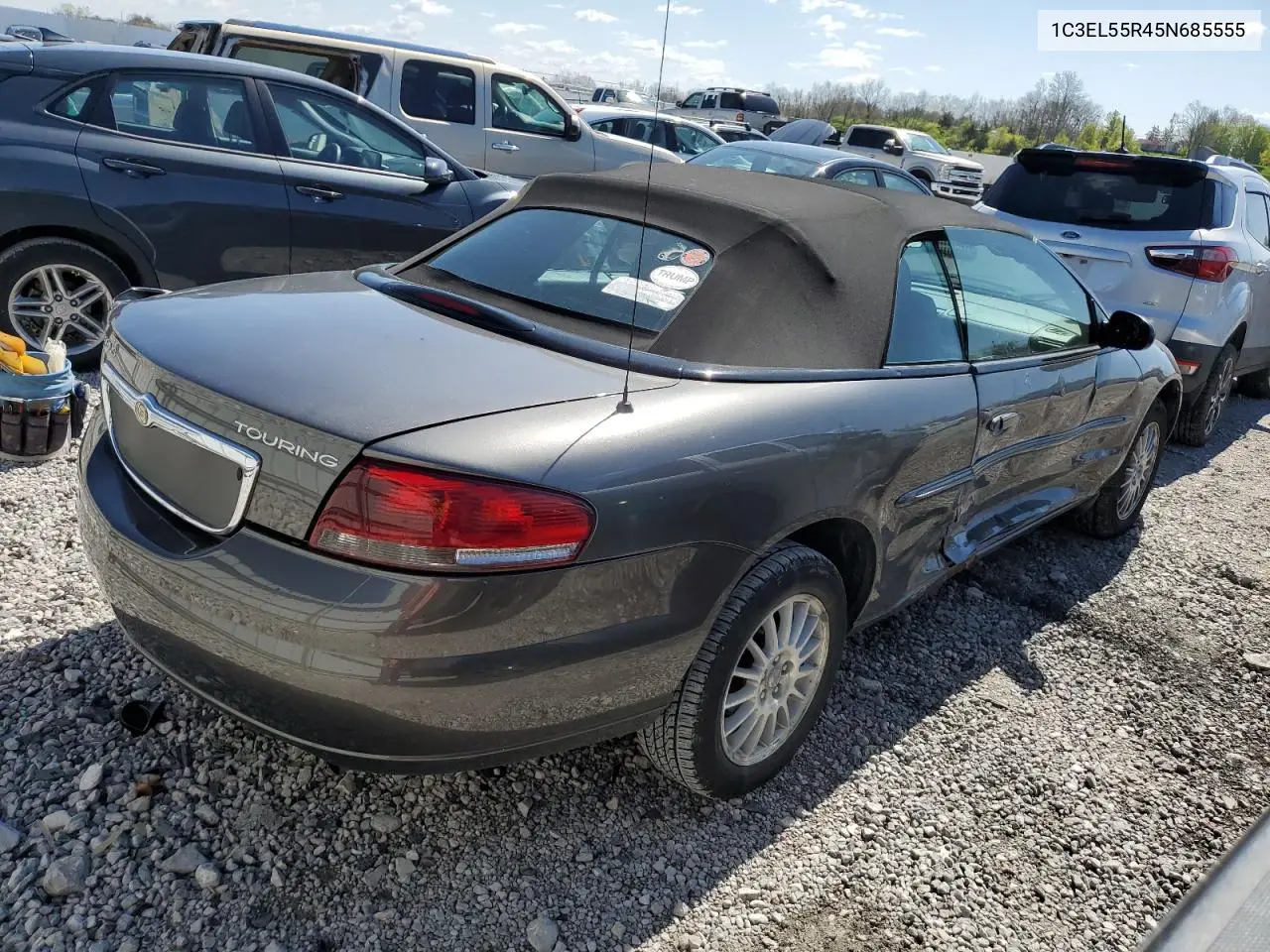 2005 Chrysler Sebring Touring VIN: 1C3EL55R45N685555 Lot: 53227955