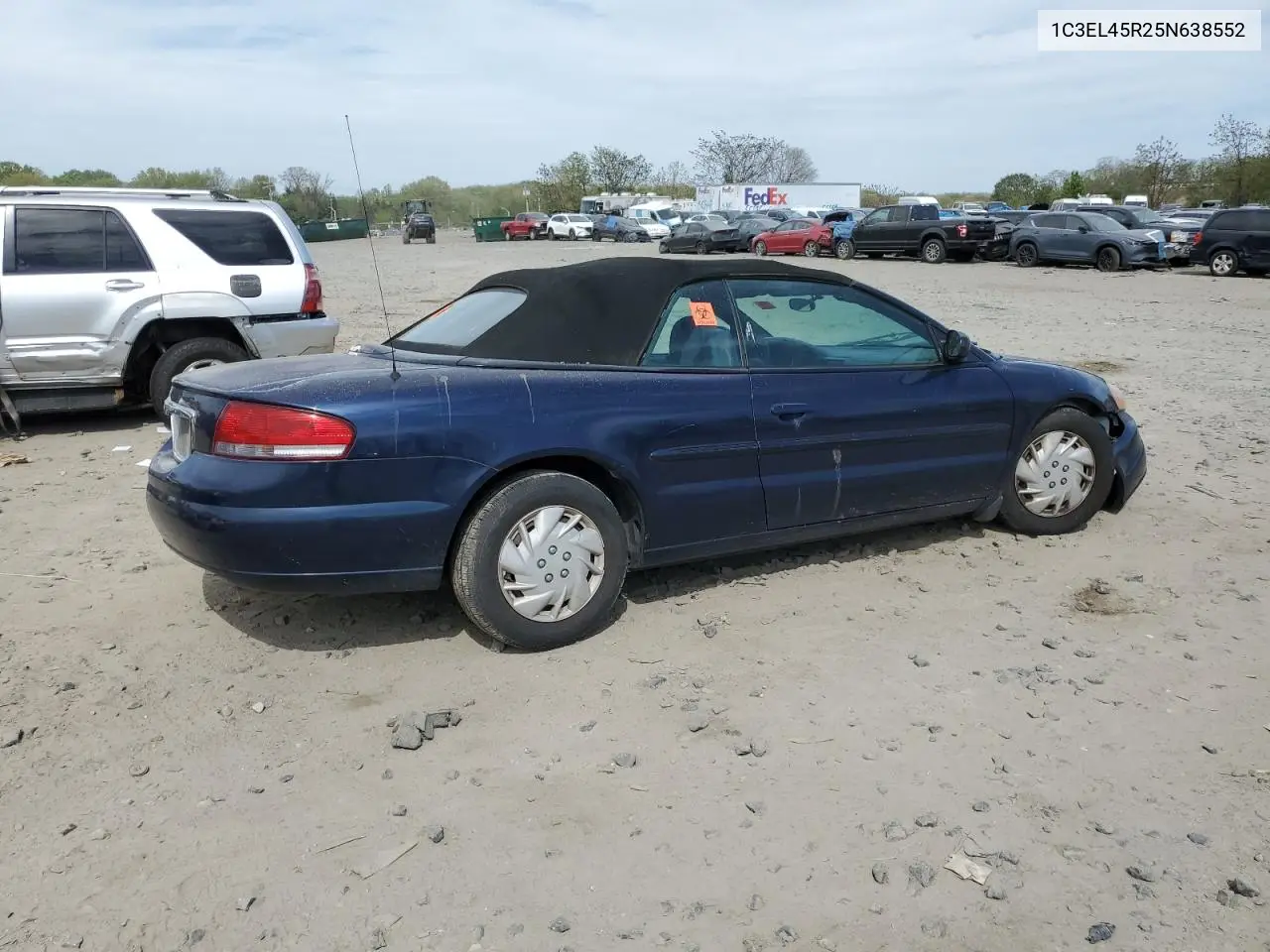 2005 Chrysler Sebring VIN: 1C3EL45R25N638552 Lot: 53833645