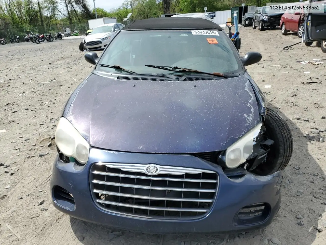 2005 Chrysler Sebring VIN: 1C3EL45R25N638552 Lot: 53833645
