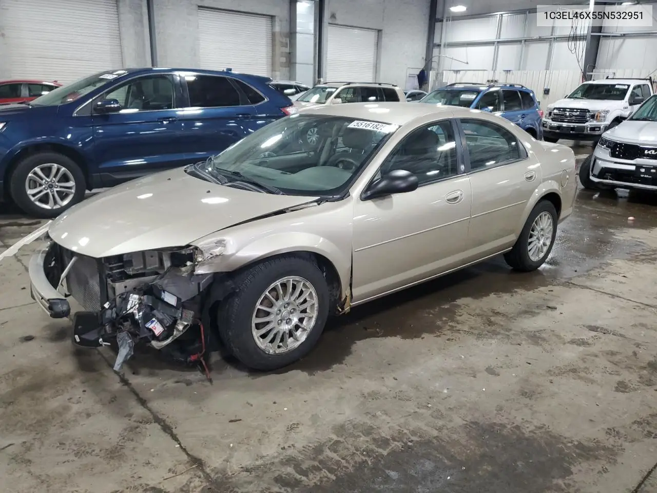 2005 Chrysler Sebring VIN: 1C3EL46X55N532951 Lot: 55161825