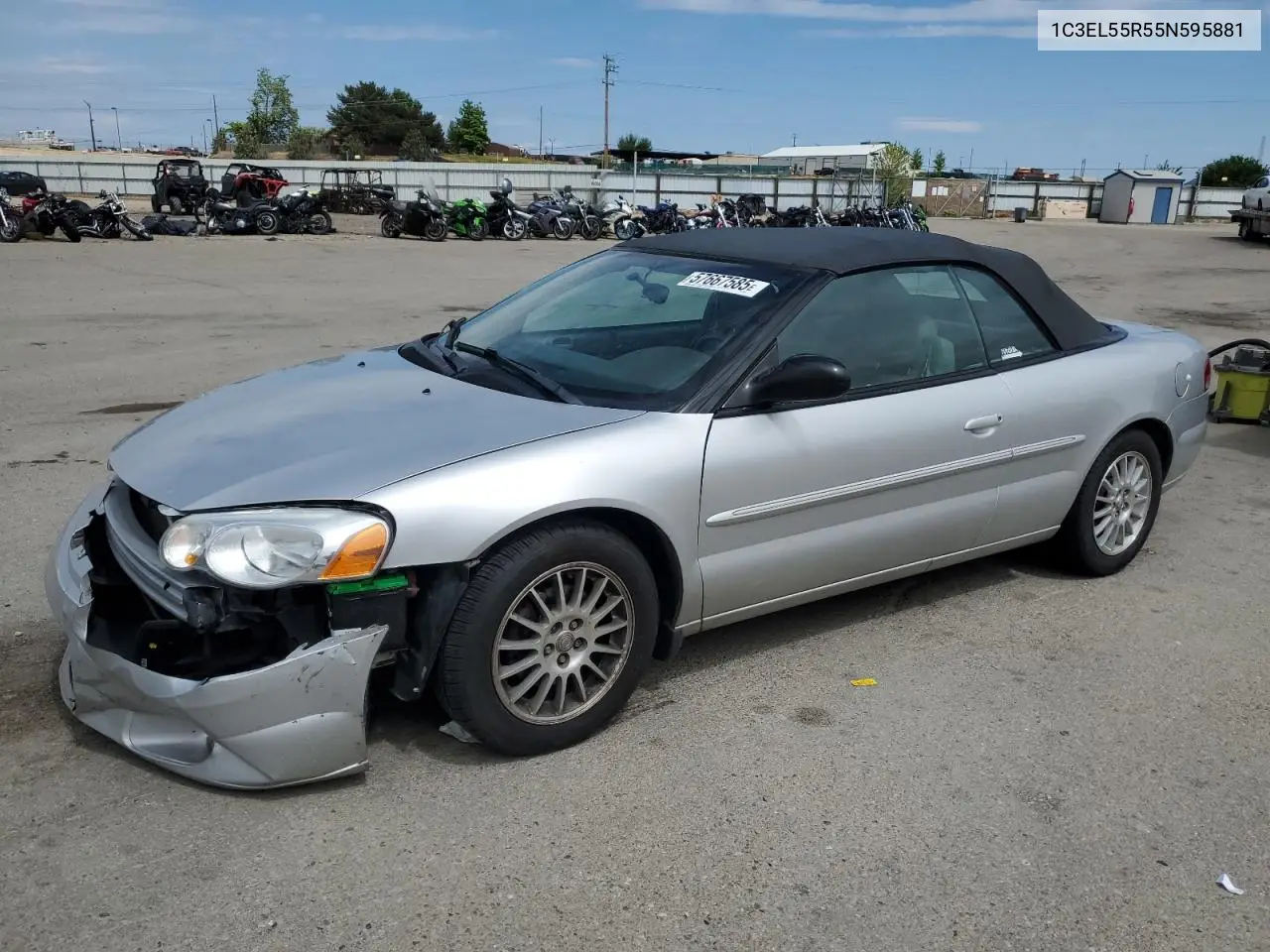 2005 Chrysler Sebring Touring VIN: 1C3EL55R55N595881 Lot: 57667585