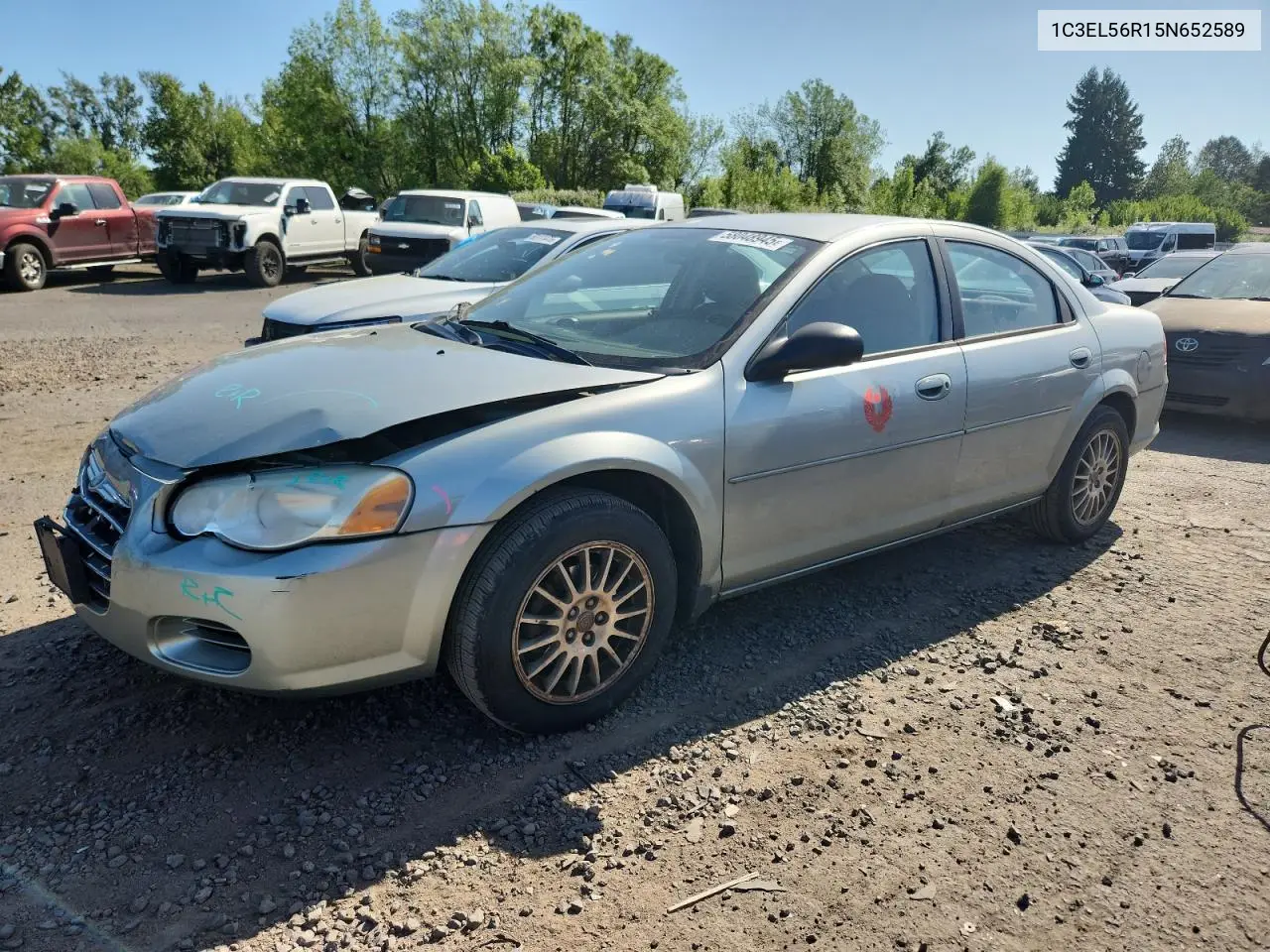 2005 Chrysler Sebring Touring VIN: 1C3EL56R15N652589 Lot: 58048945