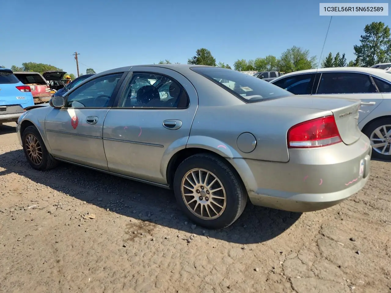 2005 Chrysler Sebring Touring VIN: 1C3EL56R15N652589 Lot: 58048945