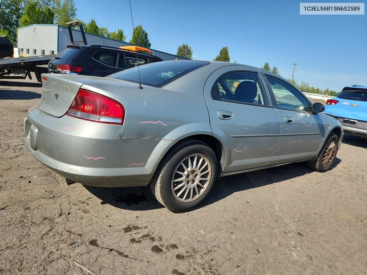 2005 Chrysler Sebring Touring VIN: 1C3EL56R15N652589 Lot: 58048945