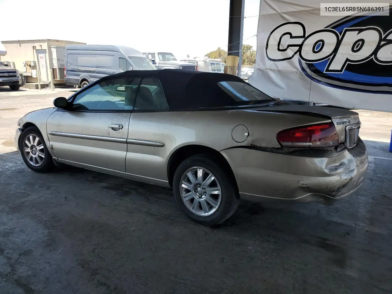 2005 Chrysler Sebring Limited VIN: 1C3EL65R85N686391 Lot: 59998125