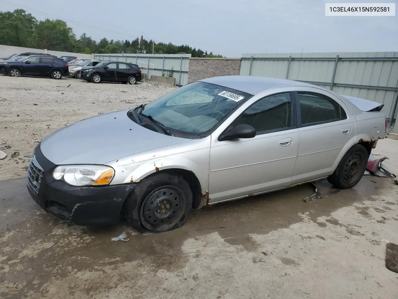 2005 Chrysler Sebring VIN: 1C3EL46X15N592581 Lot: 60159695