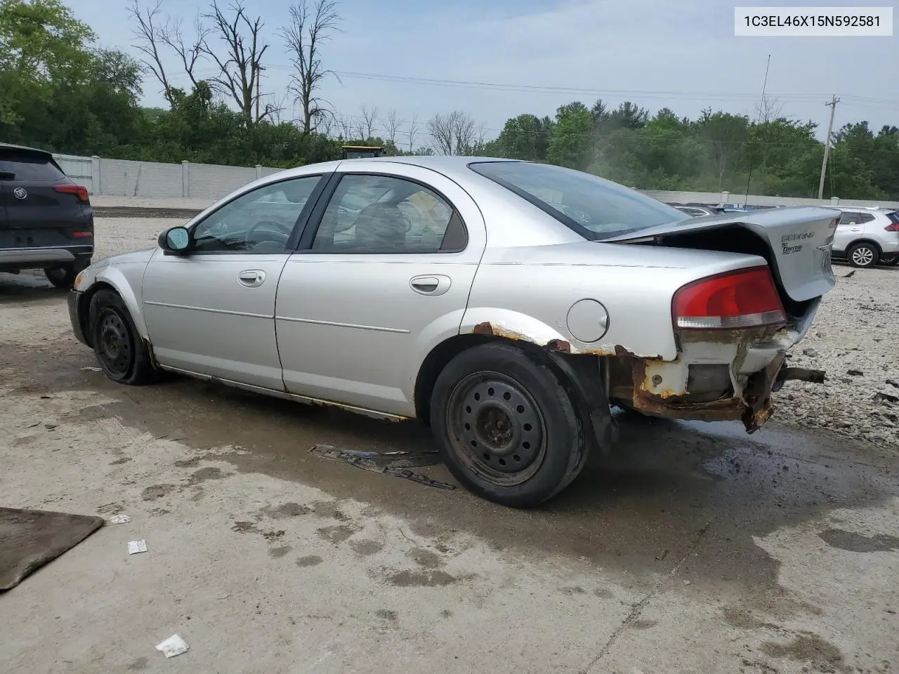 2005 Chrysler Sebring VIN: 1C3EL46X15N592581 Lot: 60159695