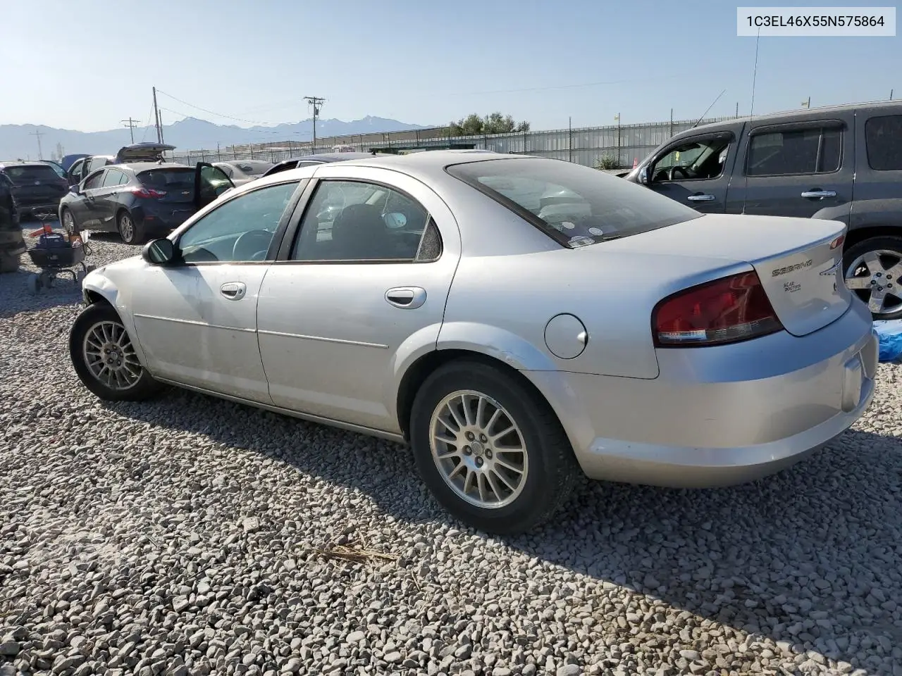2005 Chrysler Sebring VIN: 1C3EL46X55N575864 Lot: 61008025