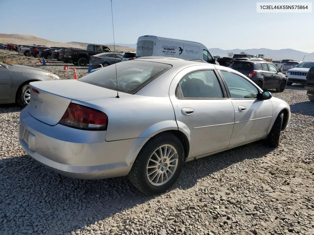 2005 Chrysler Sebring VIN: 1C3EL46X55N575864 Lot: 61008025